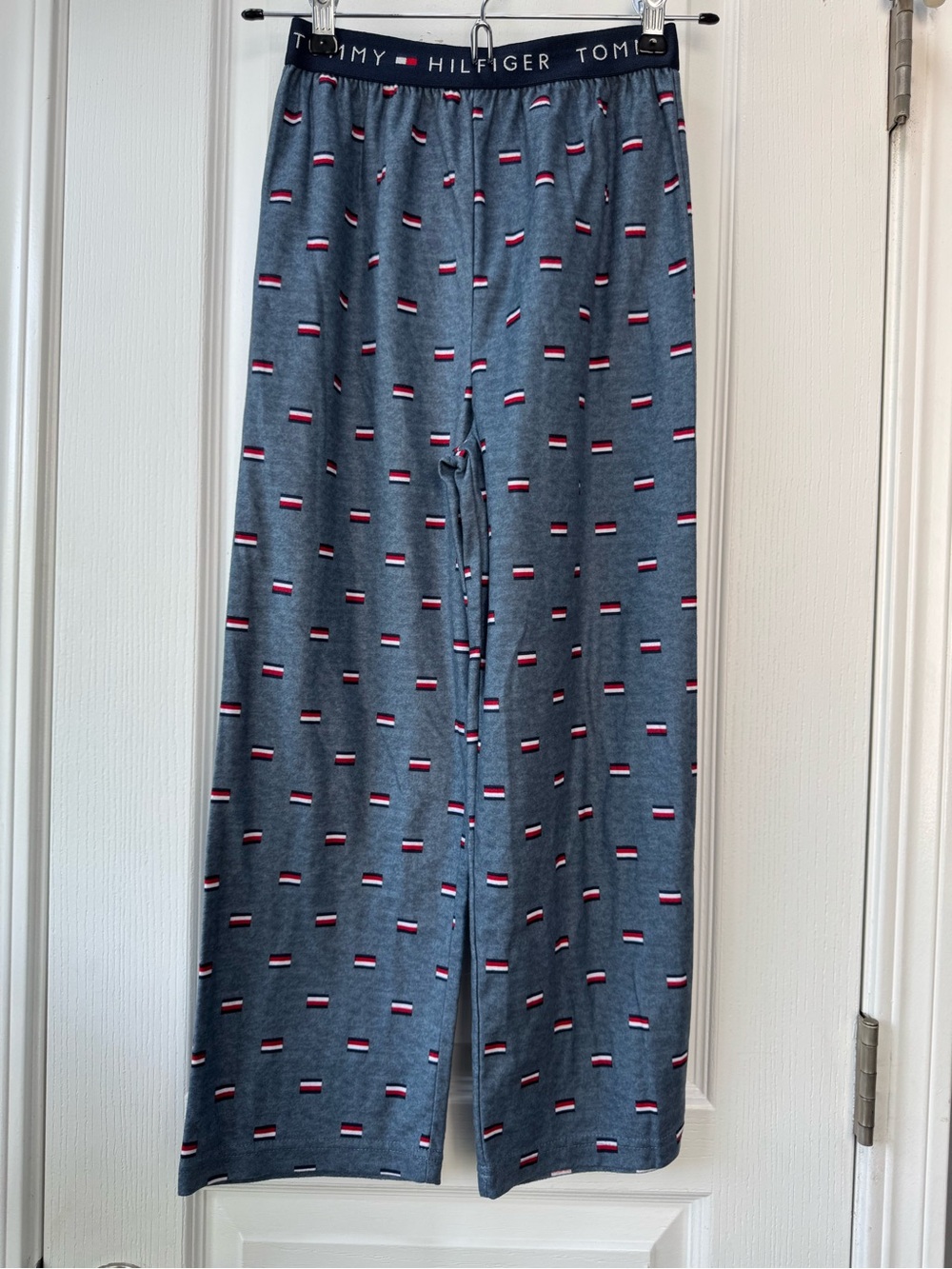 Tommy Hilfiger Navy Logo-Print Kids Pajama Pants